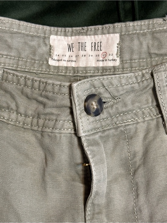 We The Free Pants - We The Free Wide-Leg Chinos in Light Gray